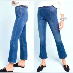 Anthropologie Pilcro Utility High-Rise Cropped Bootcut Pants